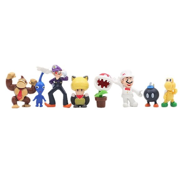 Super Mario Family, 48 vnt figūrėlių rinkinys