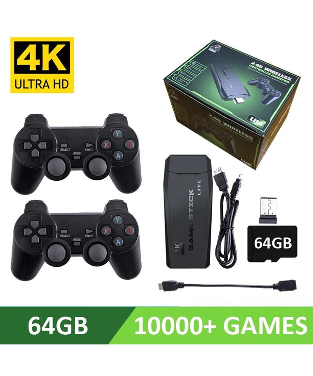 Retro žaidimų konsolė 4K Ultra, 64 GB, su 10000 žaidimų