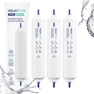 Vandens filtras Aquafloow CoolQuench, skirtas šaldytuvui Samsung DA29-10105J HAFEX/EXP, 3 vnt