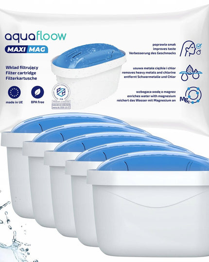 Vandens filtrai Aquafloow MaxiMag su magniu, 5 vnt
