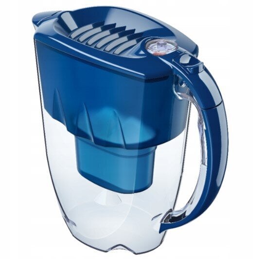 Vandens filtravimo ąsotis Aquaphor Amethyst, 2,8l, mėlynas, su 10 vnt Aquaphor B25 Maxfor vandens filtrų