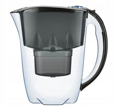Vandens filtravimo ąsotis Aquaphor Amethyst + B25 Maxfor vandens filtrų 10 vnt, juodas