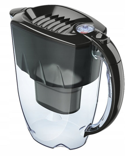 Vandens filtravimo ąsotis Aquaphor Amethyst 2.8l, juodas, su 5 vnt Maxfor+ vandens filtrų