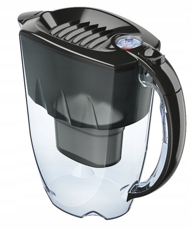 Vandens filtravimo ąsotis Aquaphor Amethyst 2.8l, juodas, su 5 vnt Maxfor+ vandens filtrų