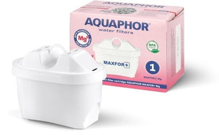 Stiklinis vandens filtravimo ąsotis Aquaphor Glass 2,5l + Maxfor Mg vandens filtras, baltas