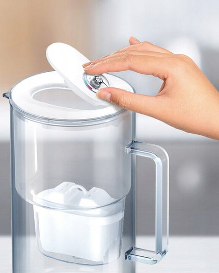 Aquaphor Glass, stiklinis 2,5 l filtravimo ąsotis su Maxfor+ Mg kasete, juodas