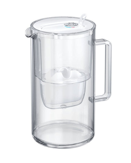 Stiklinis vandens filtravimo ąsotis Aquaphor Glass 2,5l su 3 vnt Maxfor+ vandens filtrų, baltas