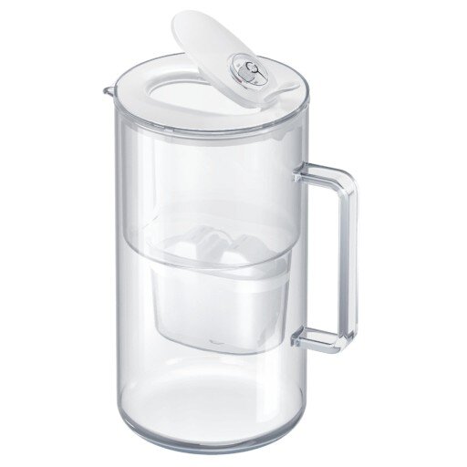 Stiklinis vandens filtravimo ąsotis Aquaphor Glass 2.5l, baltas