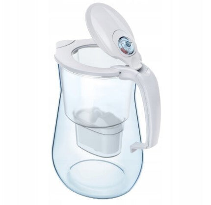 Vandens filtravimo ąsotis Aquaphor Onyx, 4.2l, baltas, su 10 vnt Maxfor Mg vandens filtrų