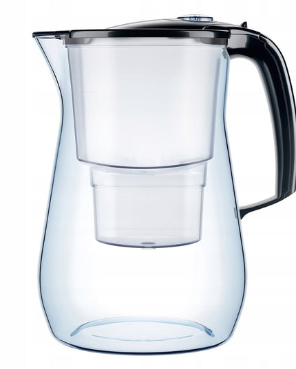 Vandens filtravimo ąsotis Aquaphor Onyx 4.2l + 10 vnt Maxfor Mg vandens filtrų, juodas