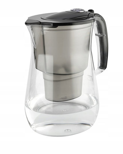 Vandens filtravimo ąsotis Aquaphor Onyx 4.2l + 10 vnt Maxfor Mg vandens filtrų, juodas