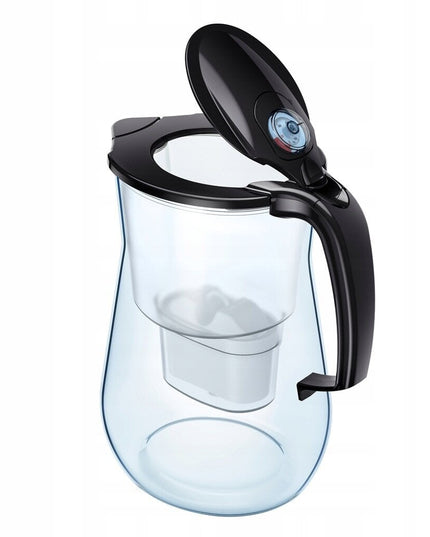 Vandens filtravimo ąsotis Aquaphor Onyx 4.2l, su Maxfor Mg vandens filtrais 6 vnt, juodas