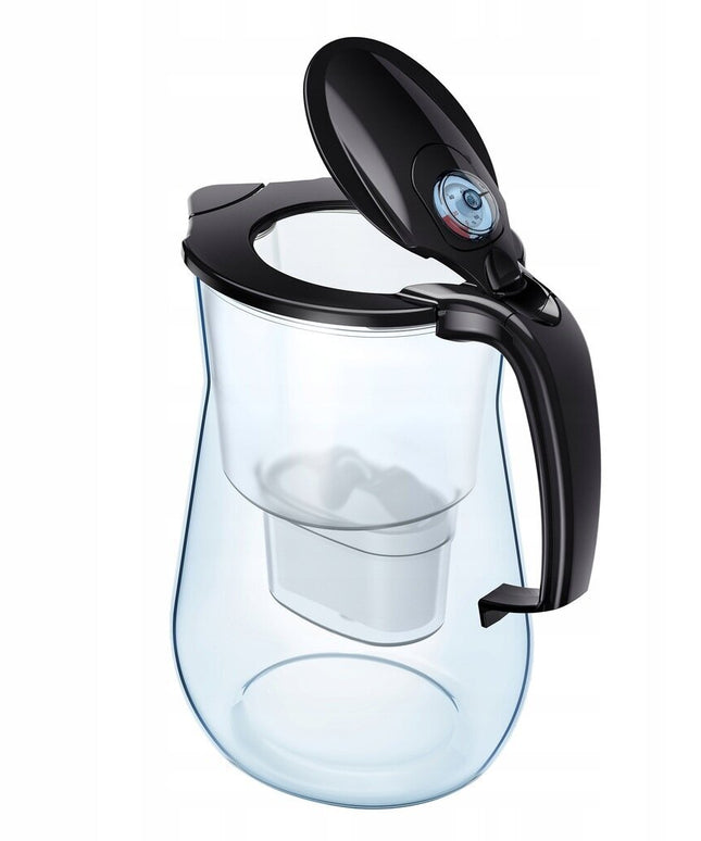 Vandens filtravimo ąsotis Aquaphor Onyx 4.2l, su Maxfor Mg vandens filtrais 6 vnt, juodas