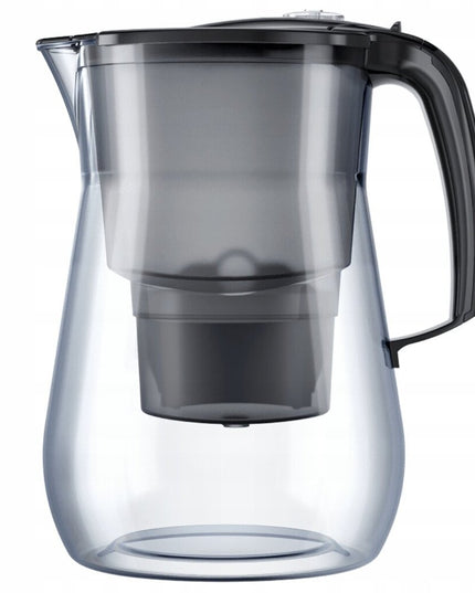 Vandens filtravimo ąsotis Aquaphor Onyx 4.2l, juodas, su 3 vnt Maxfor + 3 vnt Mg vandens filtrų