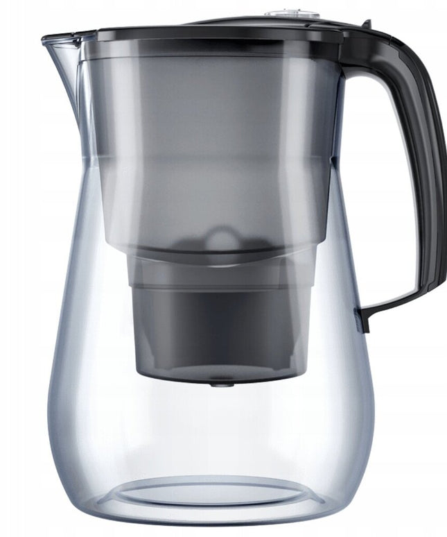 Vandens filtravimo ąsotis Aquaphor Onyx 4.2l, juodas, su 3 vnt Maxfor + 3 vnt Mg vandens filtrų