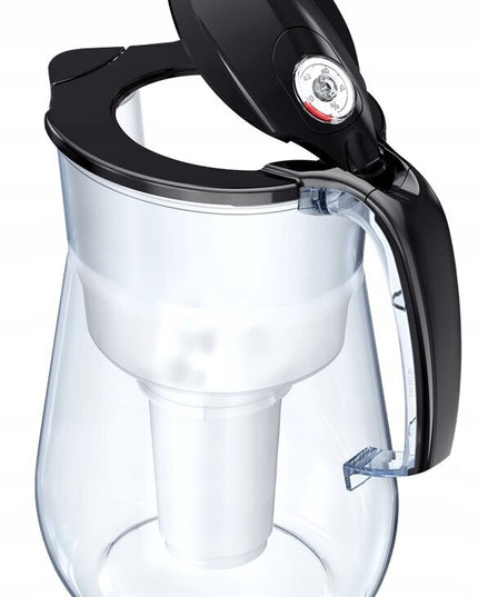 Vandens filtravimo ąsotis Aquaphor Provence, 4.2l, su A5 Mg vandens filtru, juodas