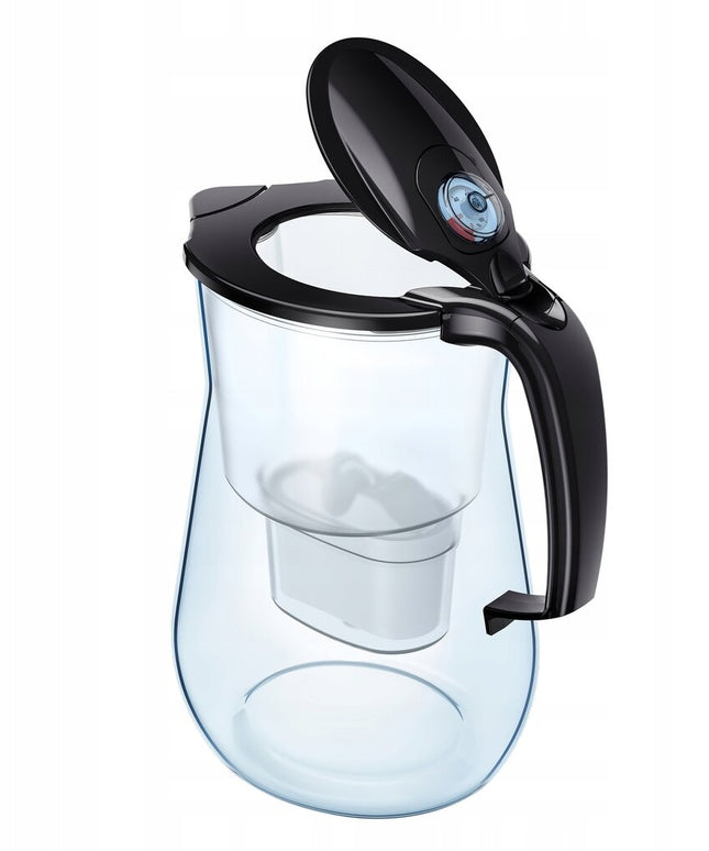 Vandens filtravimo ąsotis Aquaphor Onyx 4.2l + 3 vnt Maxfor vandens filtrų, juodas