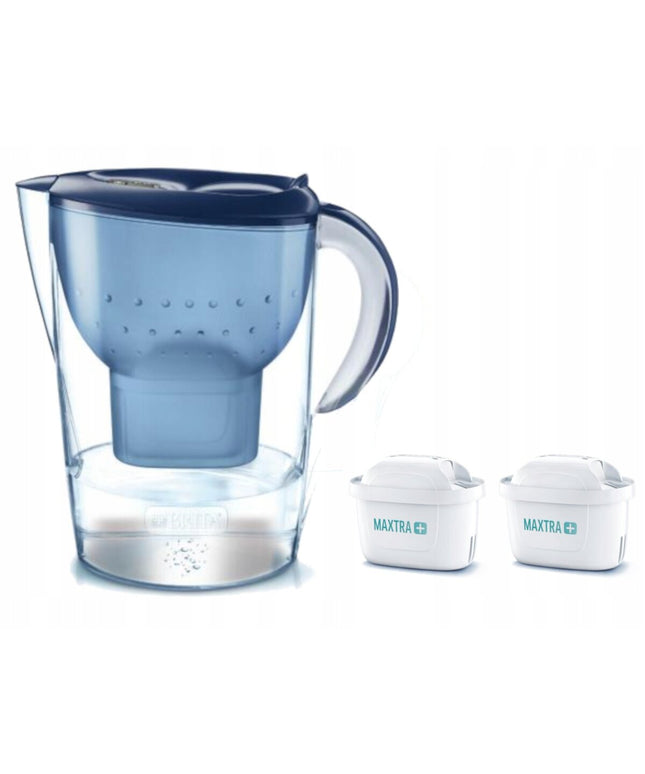 Vandens filtravimo ąsotis Brita Marella XL, 3.5l, mėlynas, su 2 vnt Maxtra vandens filtrų