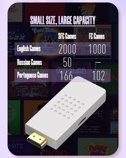 Belaidė klasikinių TV žaidimų konsolė HappyJoe SFC 1900+ Games + Download