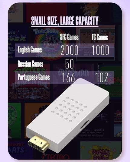 Belaidė klasikinių TV žaidimų konsolė HappyJoe SFC 1900+ Games + Download