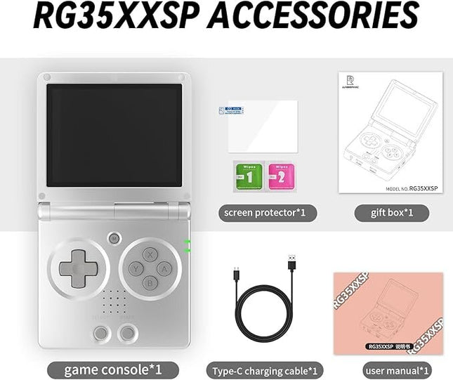Žaidimų konsolė Anbernic RG35XXSP, 64GB, su 5500 žaidimų