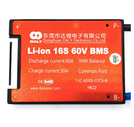 BMS plokštė 16S 60V 60A DALY
