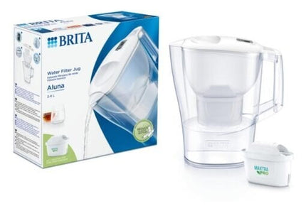 Vandens filtravimo ąsotis Brita Aluna 2.4l, baltas, su 1 vnt Maxtra Pro vandens filtru