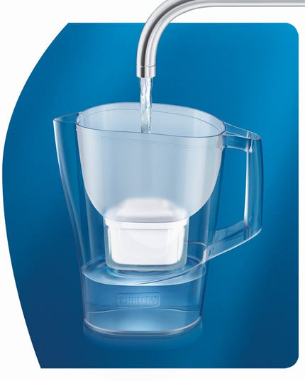 Vandens filtravimo ąsotis Brita Aluna Pro, 2.4l, mėlynas, su 1 vnt Maxtra Pro vandens filtru