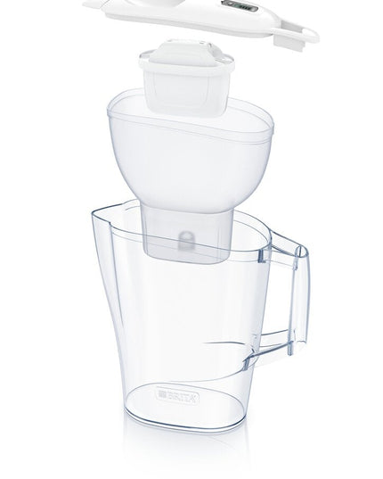 Vandens filtravimo ąsotis Brita Aluna 2.4l, baltas, su 1 vnt Maxtra Pro vandens filtru