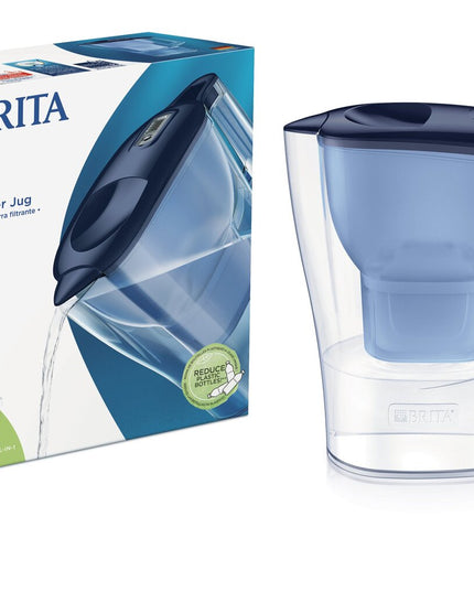 Vandens filtravimo ąsotis Brita Aluna Pro, 2.4l, mėlynas, su 1 vnt Maxtra Pro vandens filtru