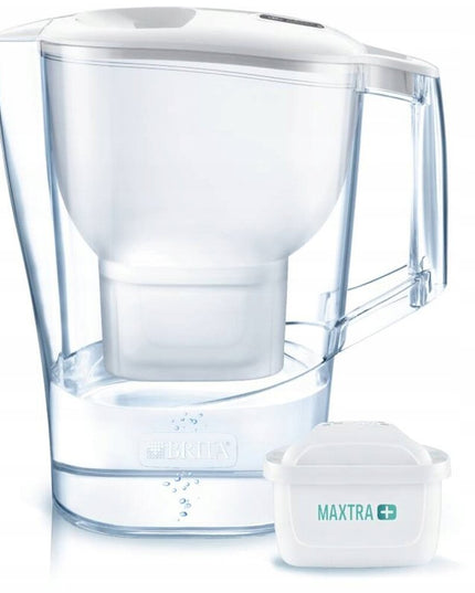 Vandens filtravimo ąsotis Brita Aluna White, 2,4l + Brita Maxtra 6 vnt. vandens filtrai