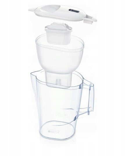 Vandens filtravimo ąsotis Brita Aluna White, 2,4l + Brita Maxtra 6 vnt. vandens filtrai