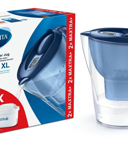 Vandens filtravimo ąsotis Brita Marella XL 3.5l, mėlynas, su 2 vnt Maxtra vandens filtrais