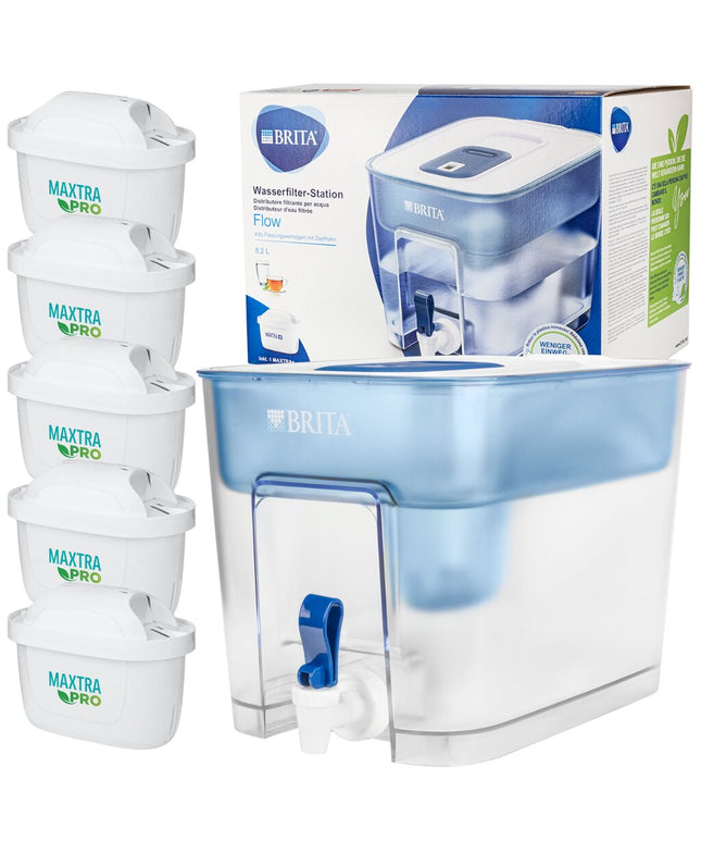 Vandens filtravimo indas Brita Flow 8,2l + 5x Brita Maxtra vandens filtrai
