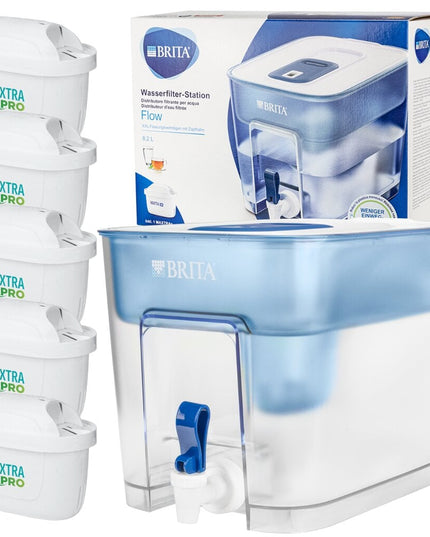 Vandens filtravimo indas Brita Flow 8,2l + 5x Brita Maxtra vandens filtrai