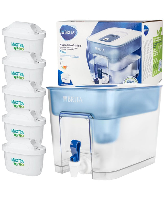 Vandens filtravimo indas Brita Flow 8,2l + 5x Brita Maxtra vandens filtrai