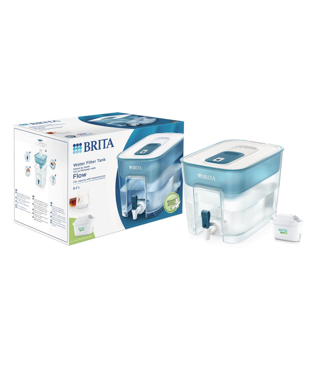 Vandens filtravimo indas Brita Flow 8,2l + 5x Brita Maxtra vandens filtrai Vandens filtravimo indas Brita Flow 8,2l + 1 vnt Brita Maxtra Pro vandens filtras