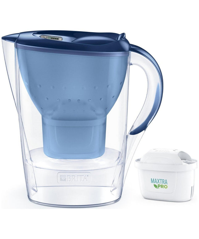 Vandens filtravimo ąsotis Brita Marella, 2.4l, mėlynas, su 1 vnt Maxtra Pro vandens filtru