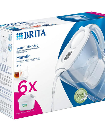 Vandens filtravimo ąsotis Brita Marella 2.4L ir Maxtra Pro+ filtrai, 6 vnt