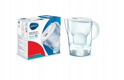 Vandens filtravimo ąsotis Brita Marella Memo XL, 3.5l, baltas, su 1 vnt Maxtra+ vandens filtru