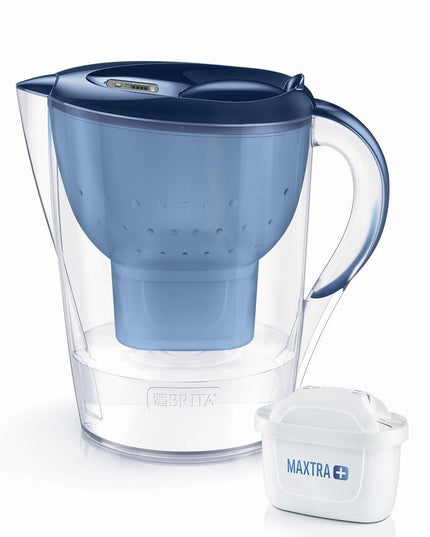 Vandens filtravimo ąsotis Brita Marella XL, 3,5l, mėlynas, su 1 vnt Maxtra+ vandens filtru