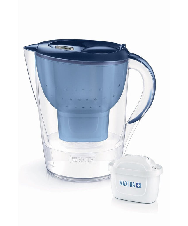 Vandens filtravimo ąsotis Brita Marella XL, 3,5l, mėlynas, su 1 vnt Maxtra+ vandens filtru
