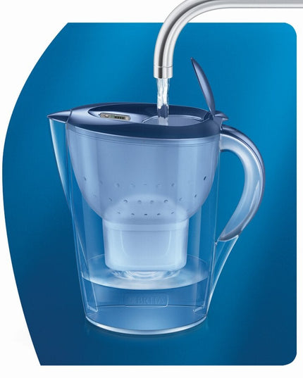 Vandens filtravimo ąsotis Brita Marella XL, 3,5l, mėlynas, su 1 vnt Maxtra+ vandens filtru