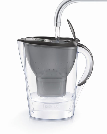 Vandens filtravimo ąsotis Brita Marella 2.4l, juodas, su 3 vnt Maxtra Pro vandens filtrų
