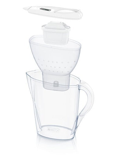 Vandens filtravimo ąsotis Brita Marella 3.5l, baltas, su 3 vnt vandens filtrų Maxtra Pro