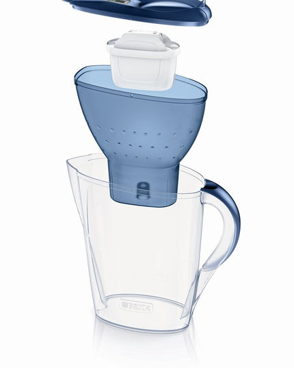 Vandens filtravimo ąsotis Brita Marella, 2.4l, mėlynas, su 3 vnt vandens filtrų Maxtra Pro+