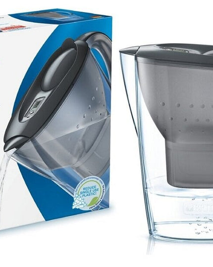 Vandens filtravimo ąsotis Brita Marella, 2.4l, juodas, su 1 vnt Maxtra+ vandens filtru