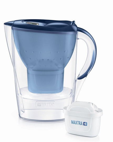 Vandens filtravimo ąsotis Brita Marella Memo, 2.4l, mėlynas, su 1 vnt Maxtra+ vandens filtru