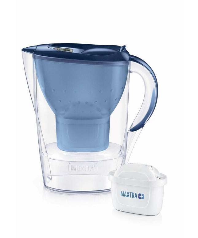 Vandens filtravimo ąsotis Brita Marella Memo, 2.4l, mėlynas, su 1 vnt Maxtra+ vandens filtru