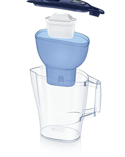 Vandens filtravimo ąsotis Brita Aluna, 2.4L, mėlynas, su 1 vnt Maxtra+ vandens filtru